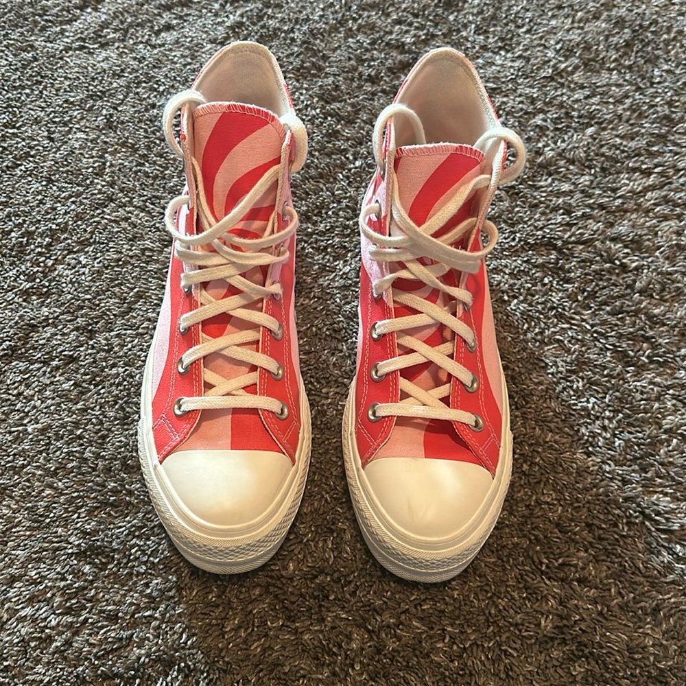 Pink and red striped